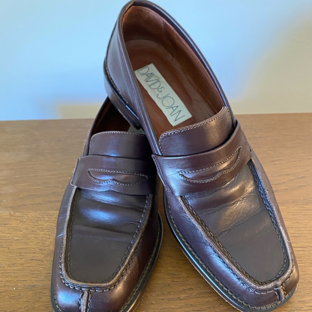 David&Joan Men's Classic Brown Loafers